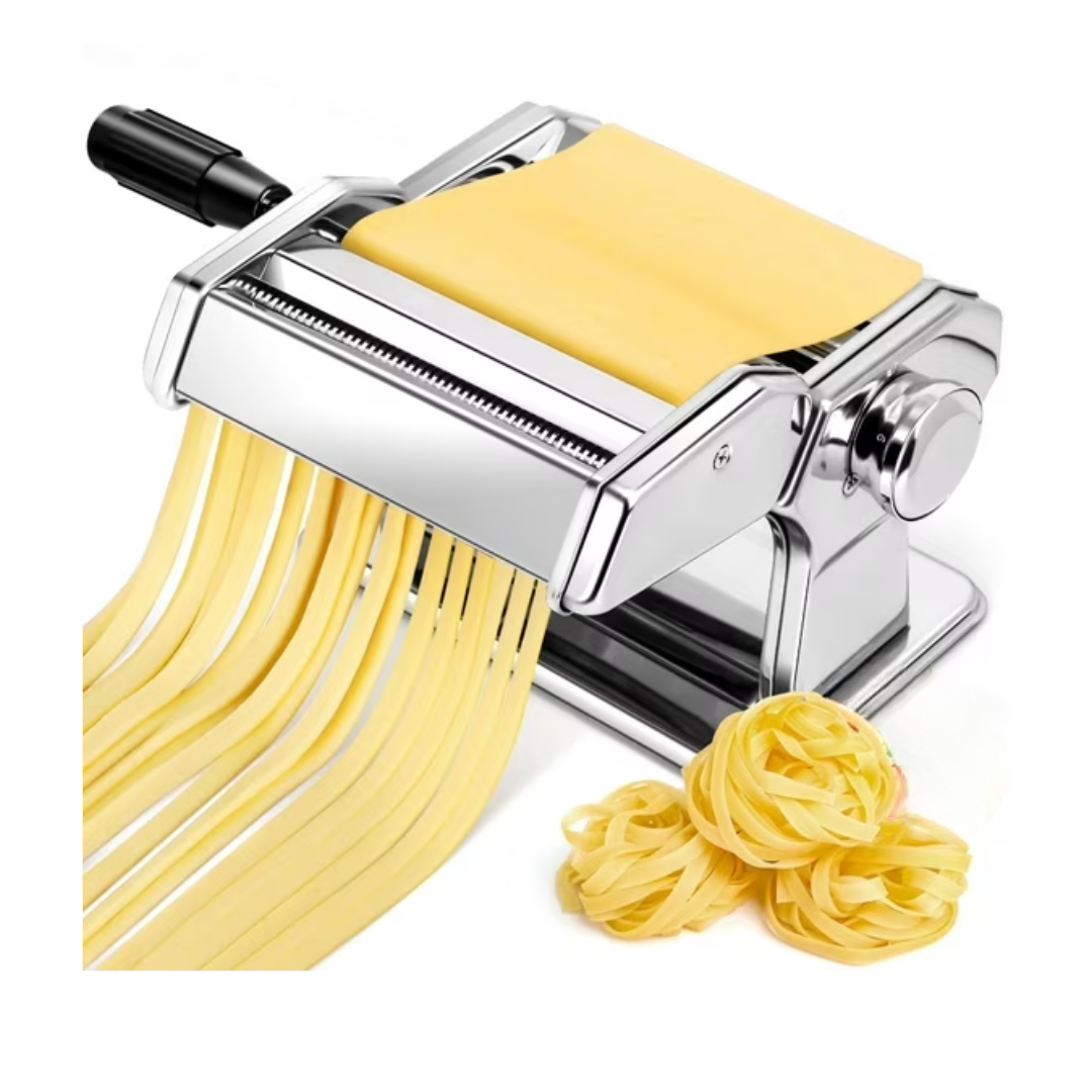 Manual Pasta Maker Stainless Steel with 7 Thickness Settings