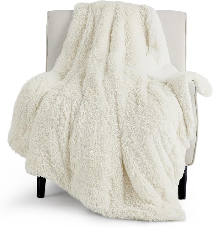 Sherpa Fleece Blanket For Home, Soft Plush, Machine Washable