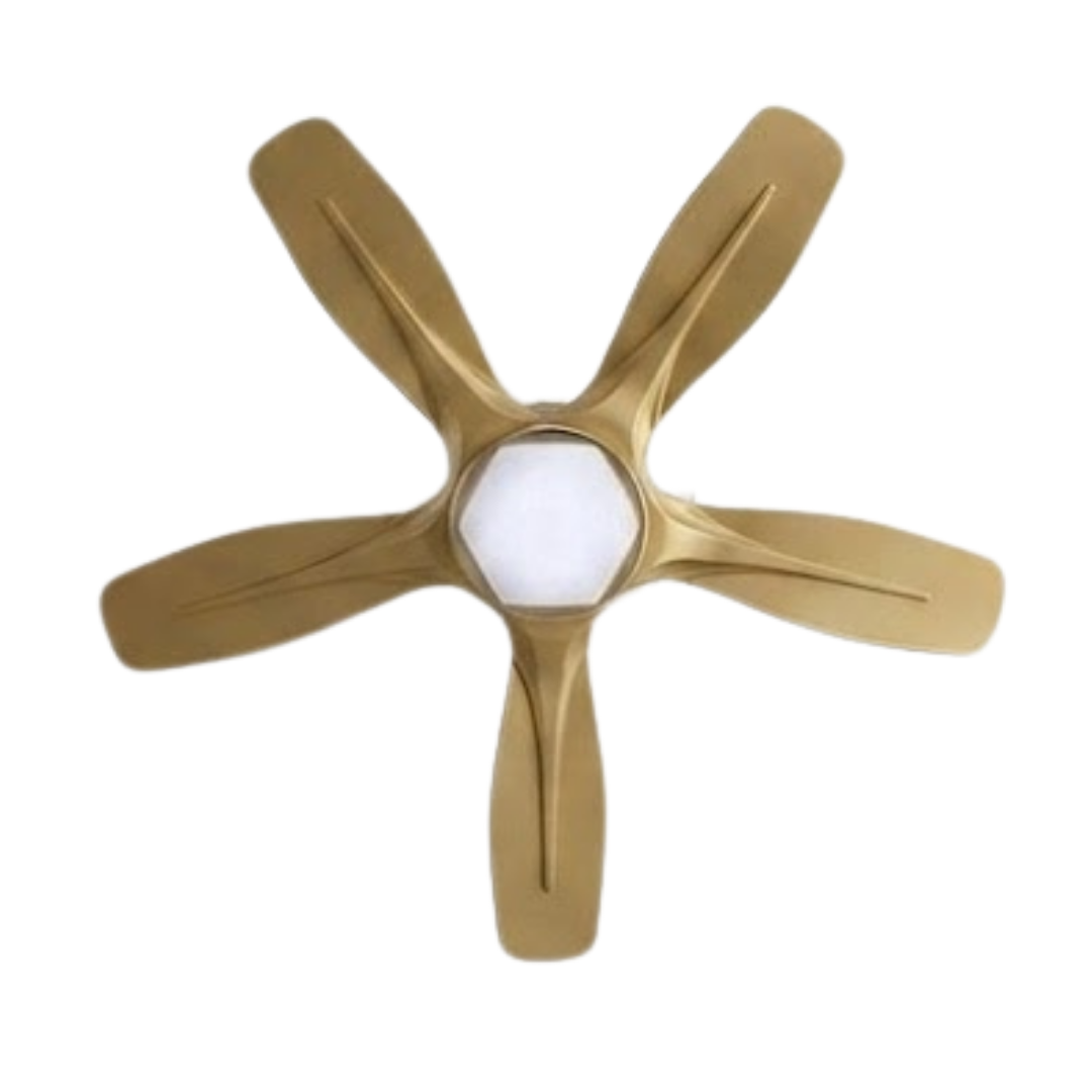 52-Inch Flush Mount Ceiling Fan with LED Light & Remote Control