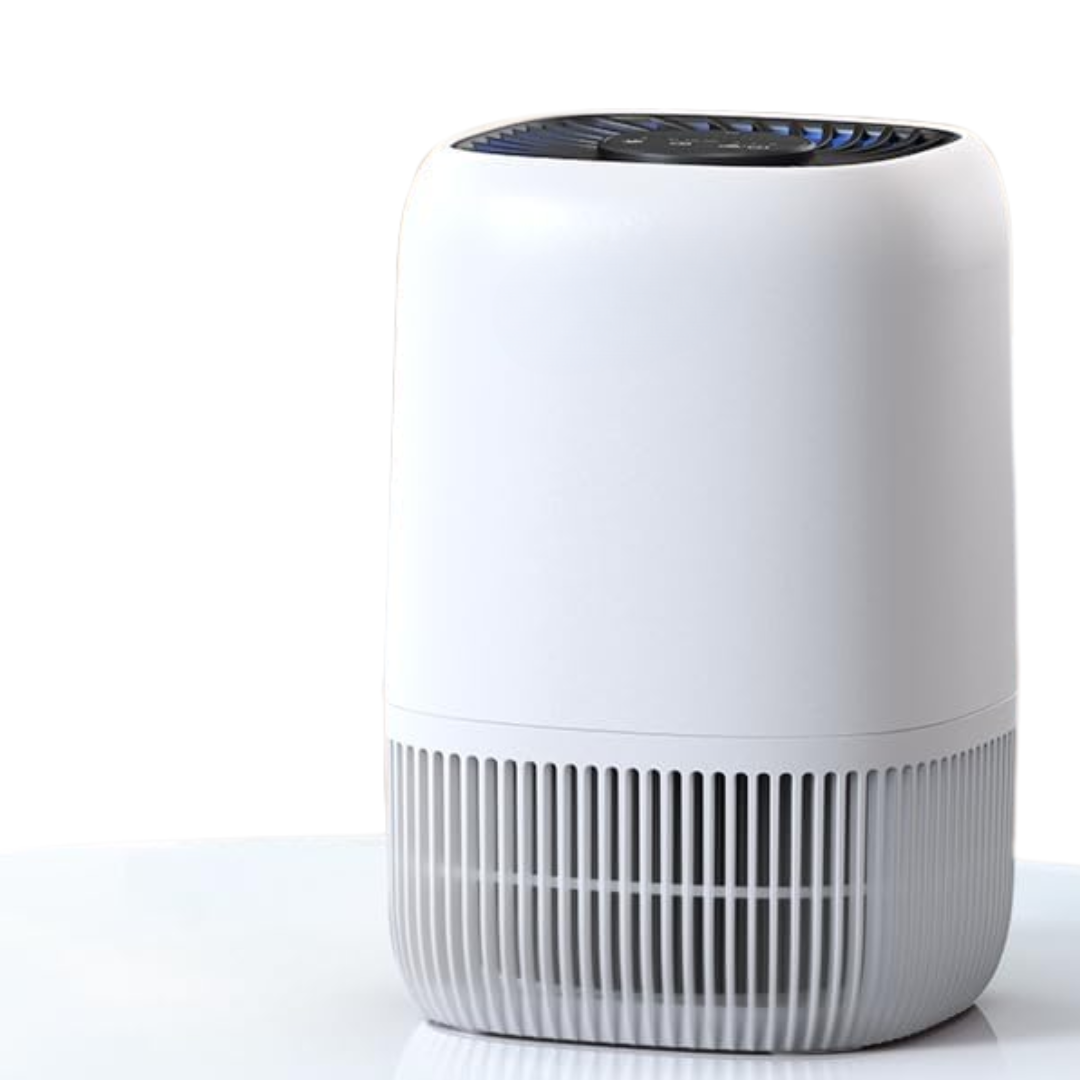 Compact Air Purifier with 360° Intake, Touch Panel and AC Power