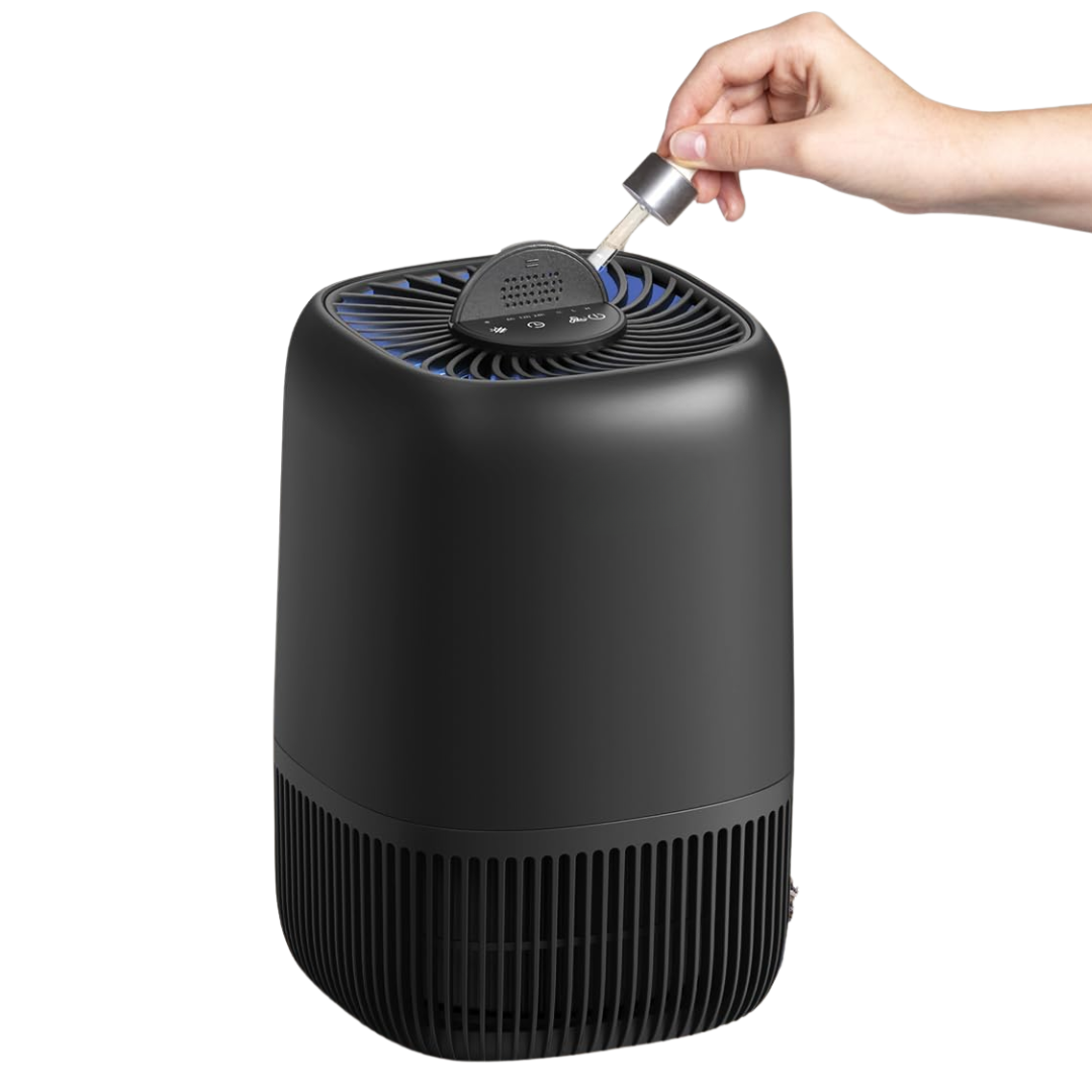Compact Air Purifier with 360° Intake, Touch Panel and AC Power