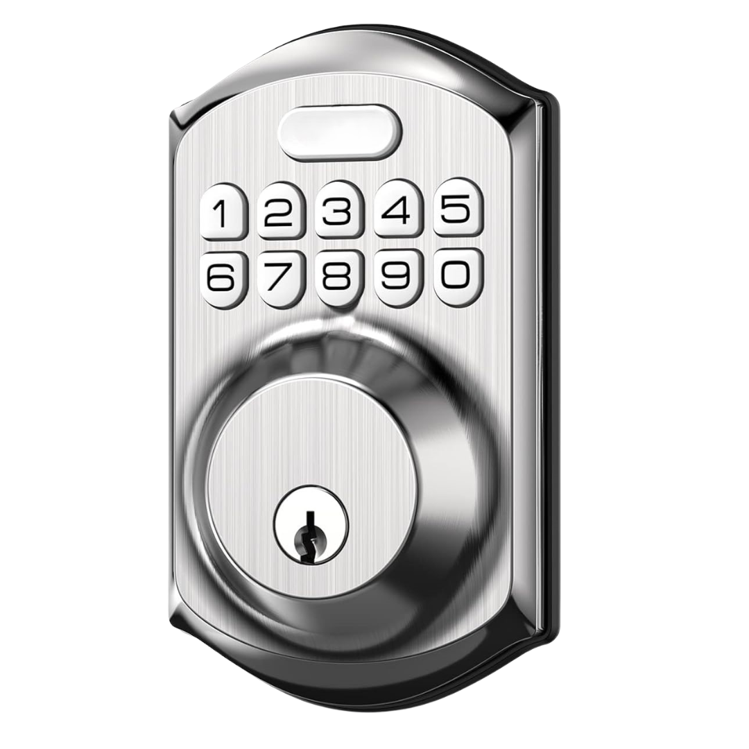 Digital Entry Smart Door Lock with Keypad, Auto-Lock Feature, 2 Keys
