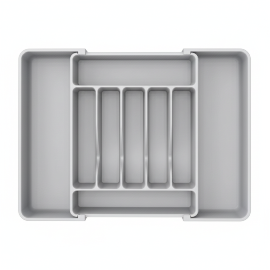 Expandable Silverware Drawer Organizer with 7 to 9 Compartments