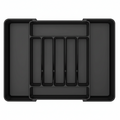 Expandable Silverware Drawer Organizer with 7 to 9 Compartments