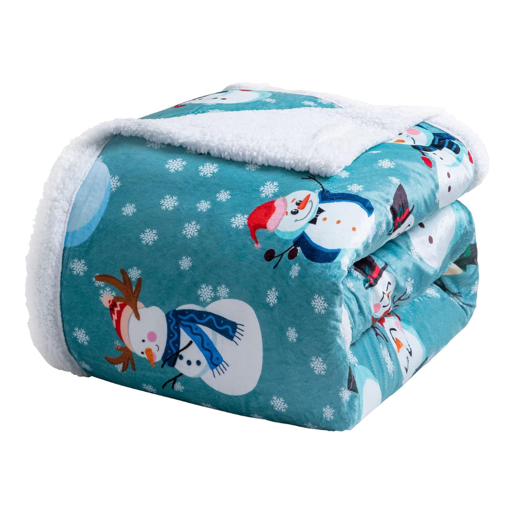 Sherpa Fleece Blanket – Soft Microfiber for Beds and Couches