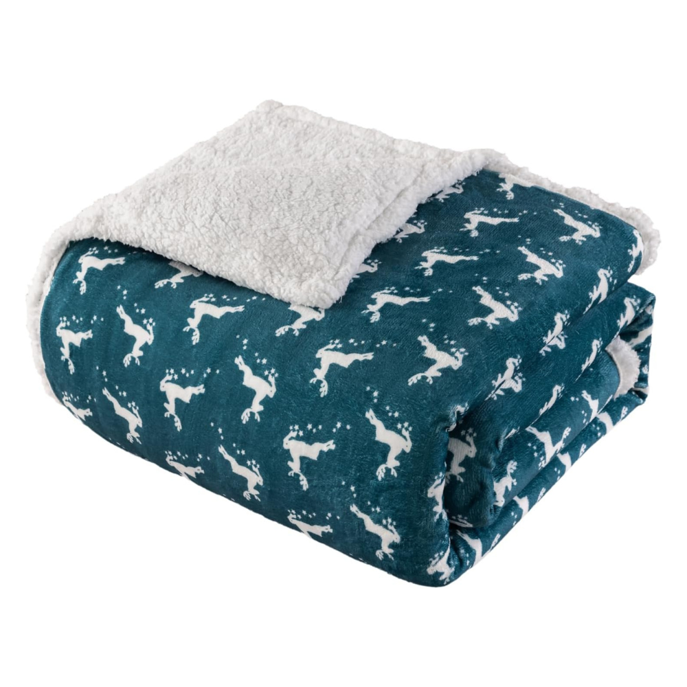 Sherpa Fleece Blanket – Soft Microfiber for Beds and Couches