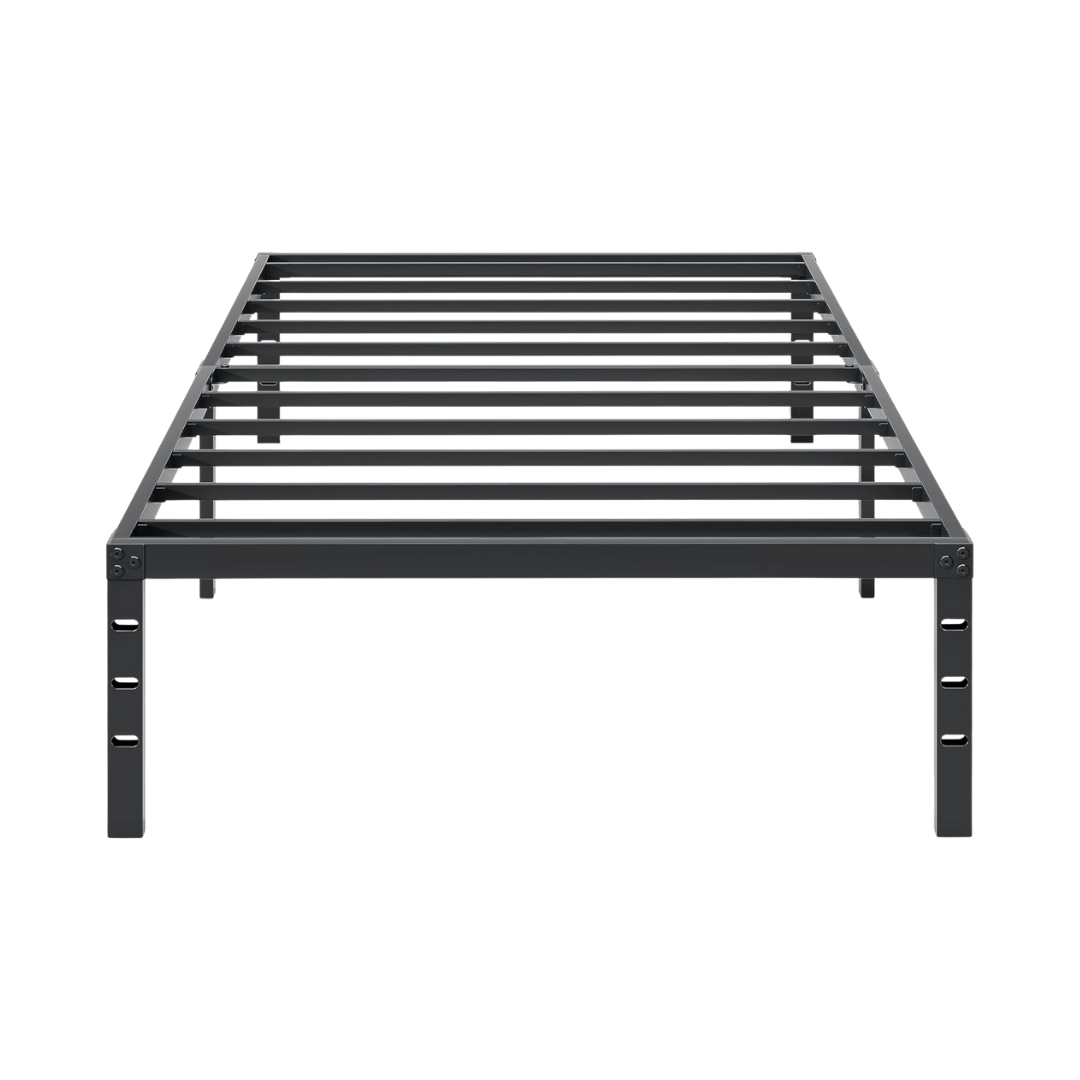 Steel Platform Bed Frame 18-Inch High with Underbed Storage Space