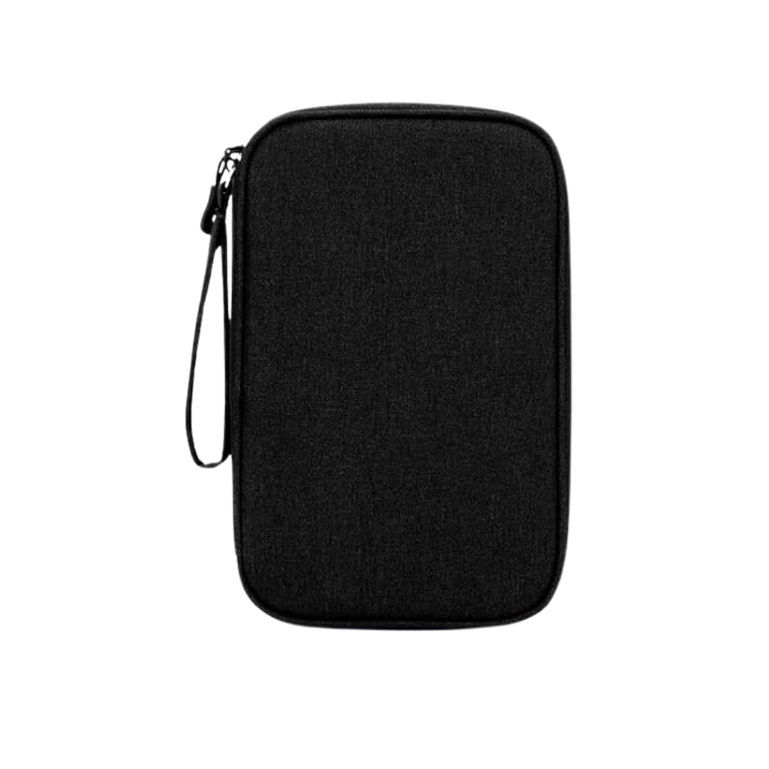 Travel Cable Organizer Pouch with Double Layer Water-Resistant Case