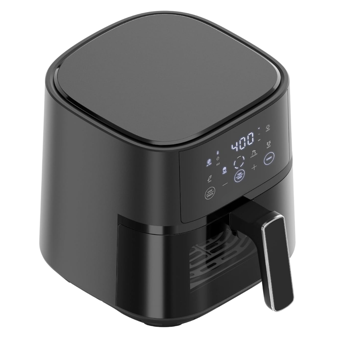 Compact 4QT Air Fryer with Hi-Fry Technology & Touchscreen Controls